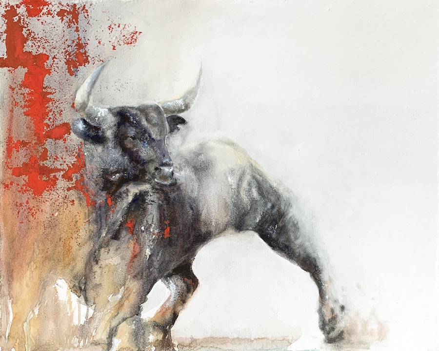Ferdinand Spanish Bull Painting Zuzana Edwards ART Ferdinand Spanish Bull Painting Zuzana Edwards ART