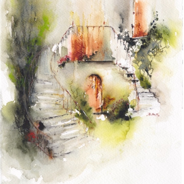 Provence Doors, painting by Zuzana Edwards