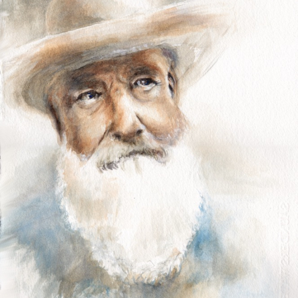 Monet - portrait painting - framed