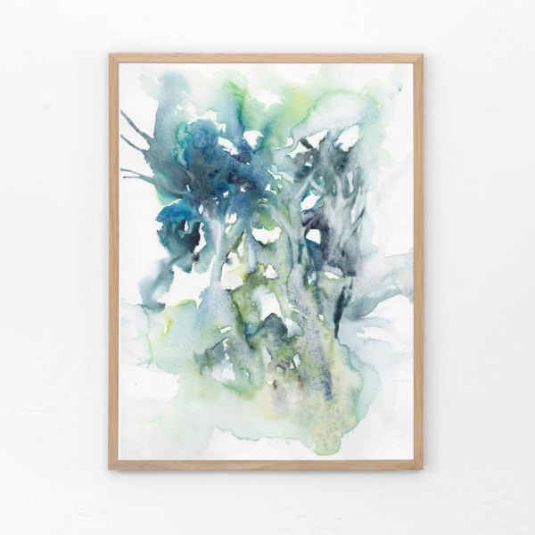 Greens by Zuzana Edwards, abstract painting