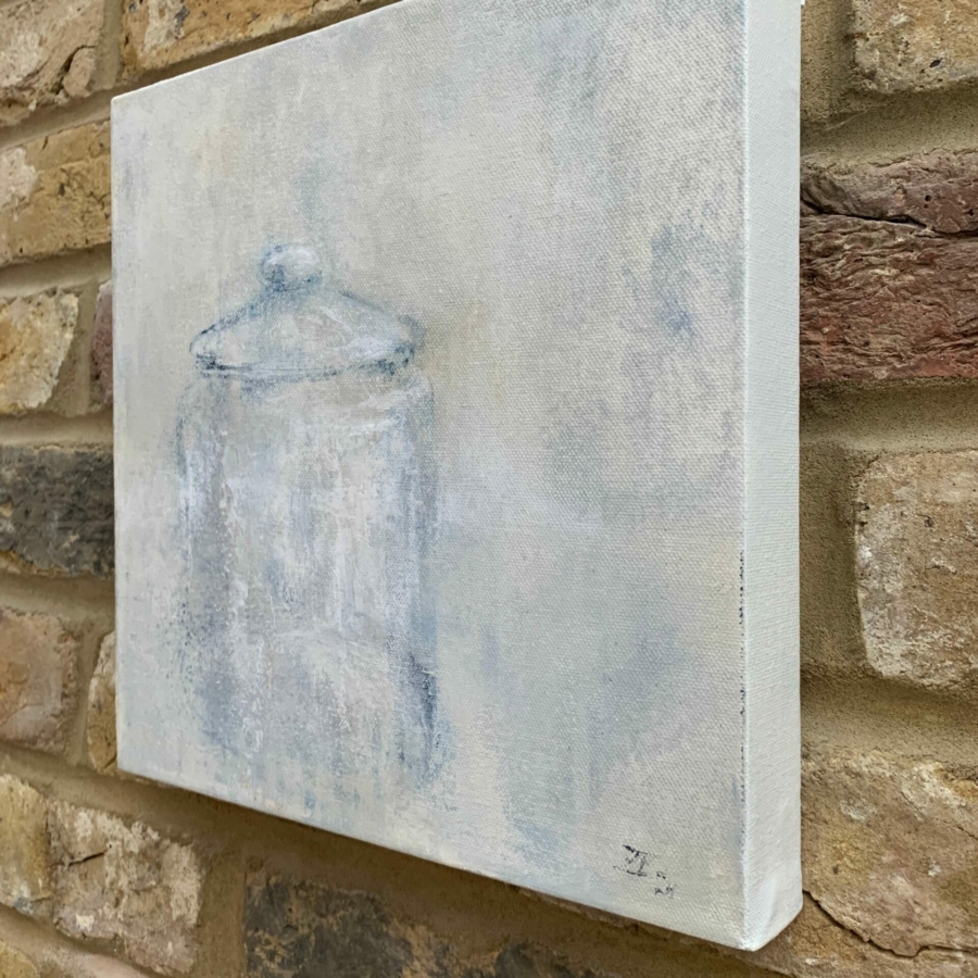 Barely There Jar by Zuzana Edwards, painting on canvas