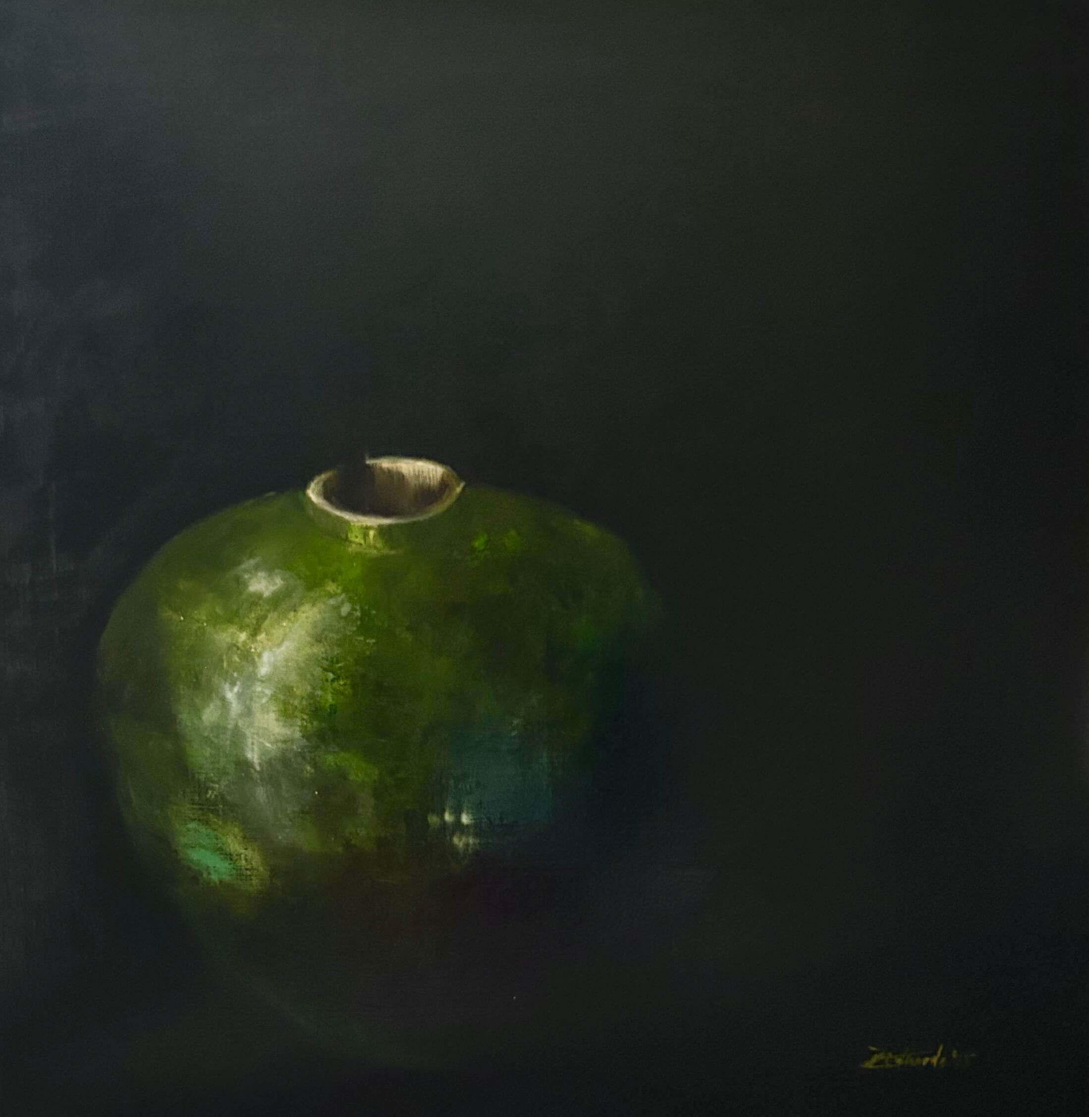 Green Vase by Zuzana Edwards