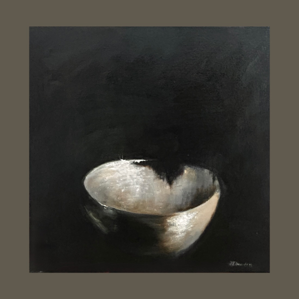 Metal Bowl - painting on canvas