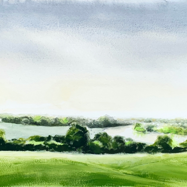 Richmond Hill by Zuzana Edwards, original framed painting