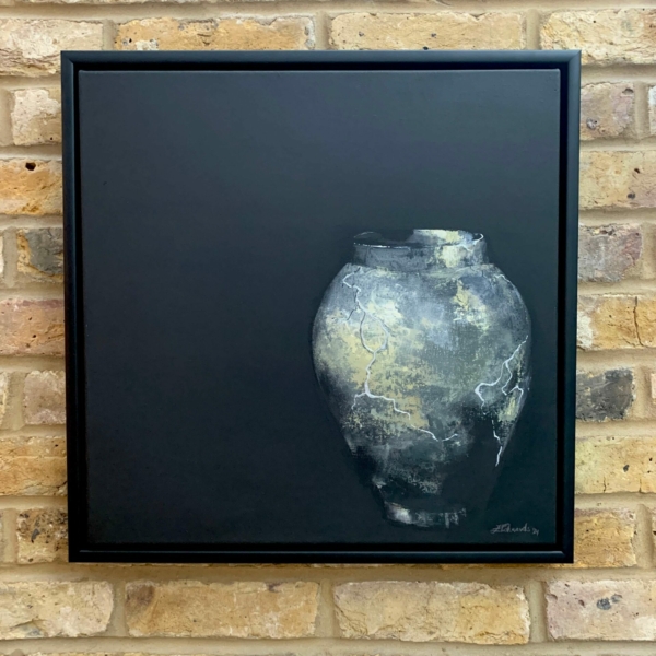 Silver Vase, painting by Zuzana Edwards