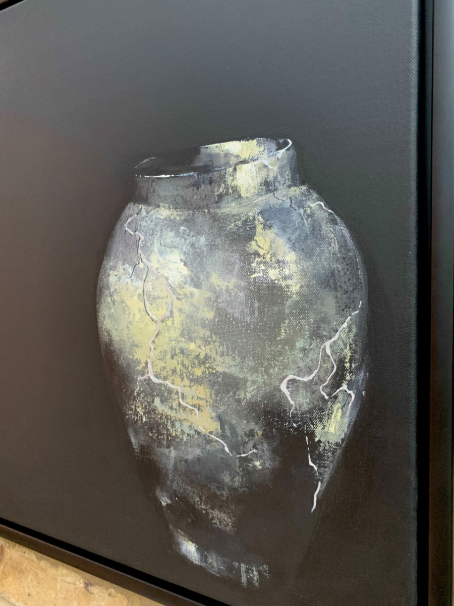 Silver Vase, painting by Zuzana Edwards