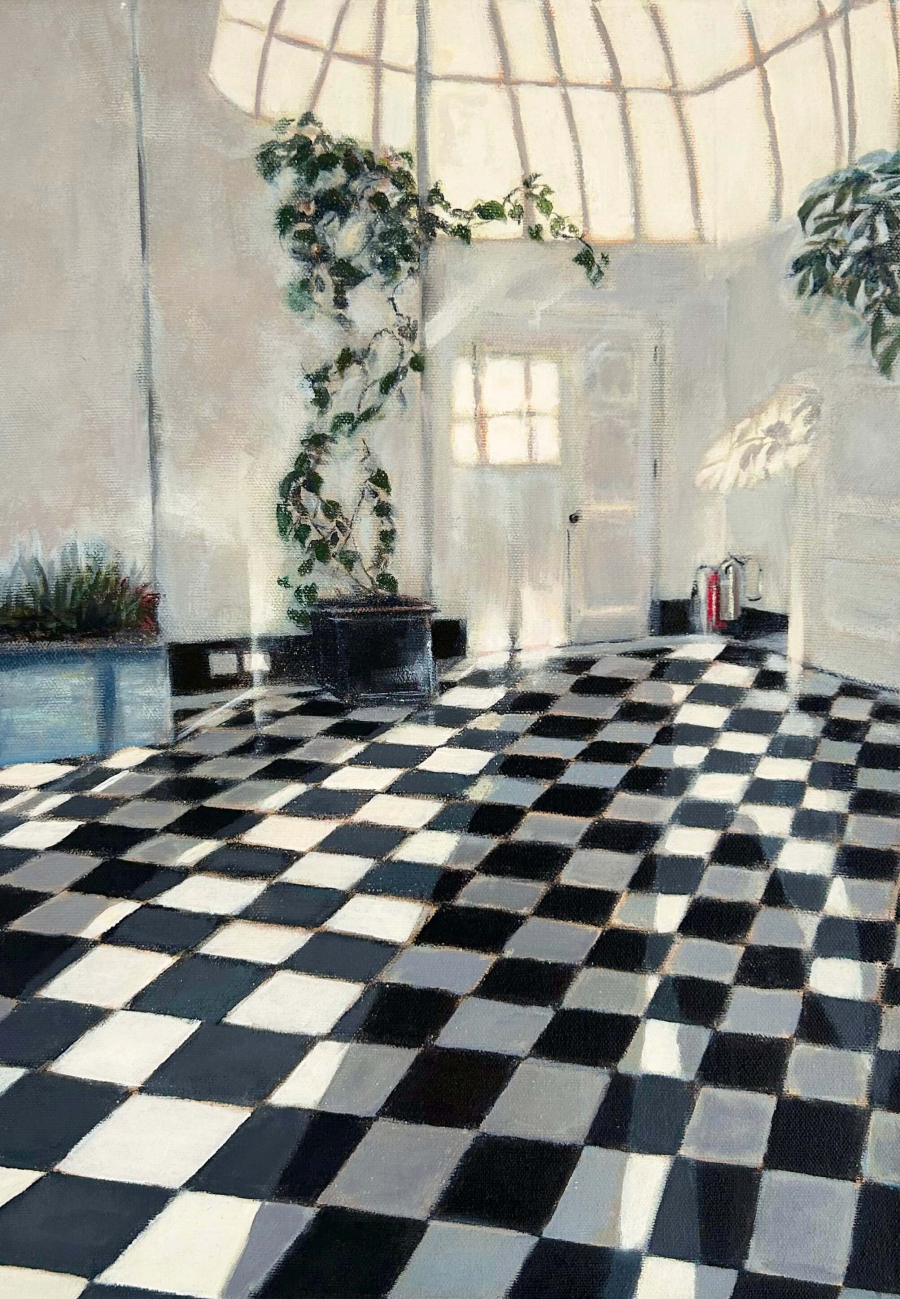 Winter Room by Zuzana Edwards, original painting on canvas