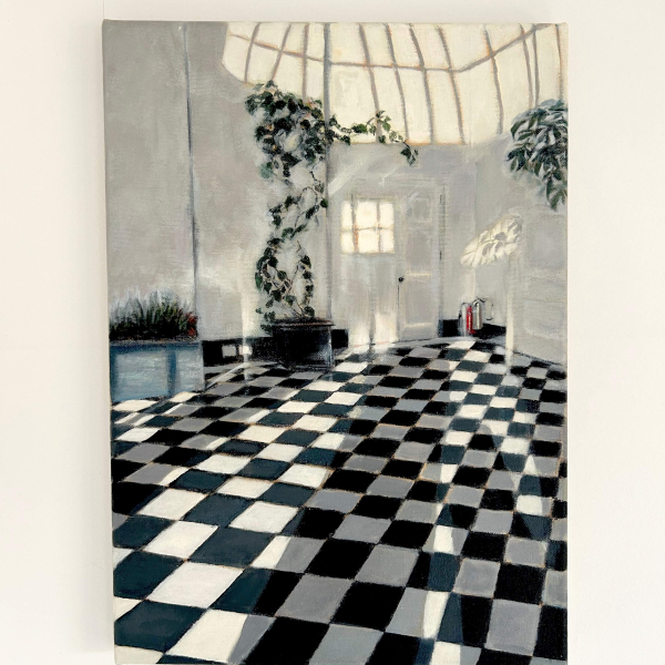 Winter Room by Zuzana Edwards, original painting on canvas